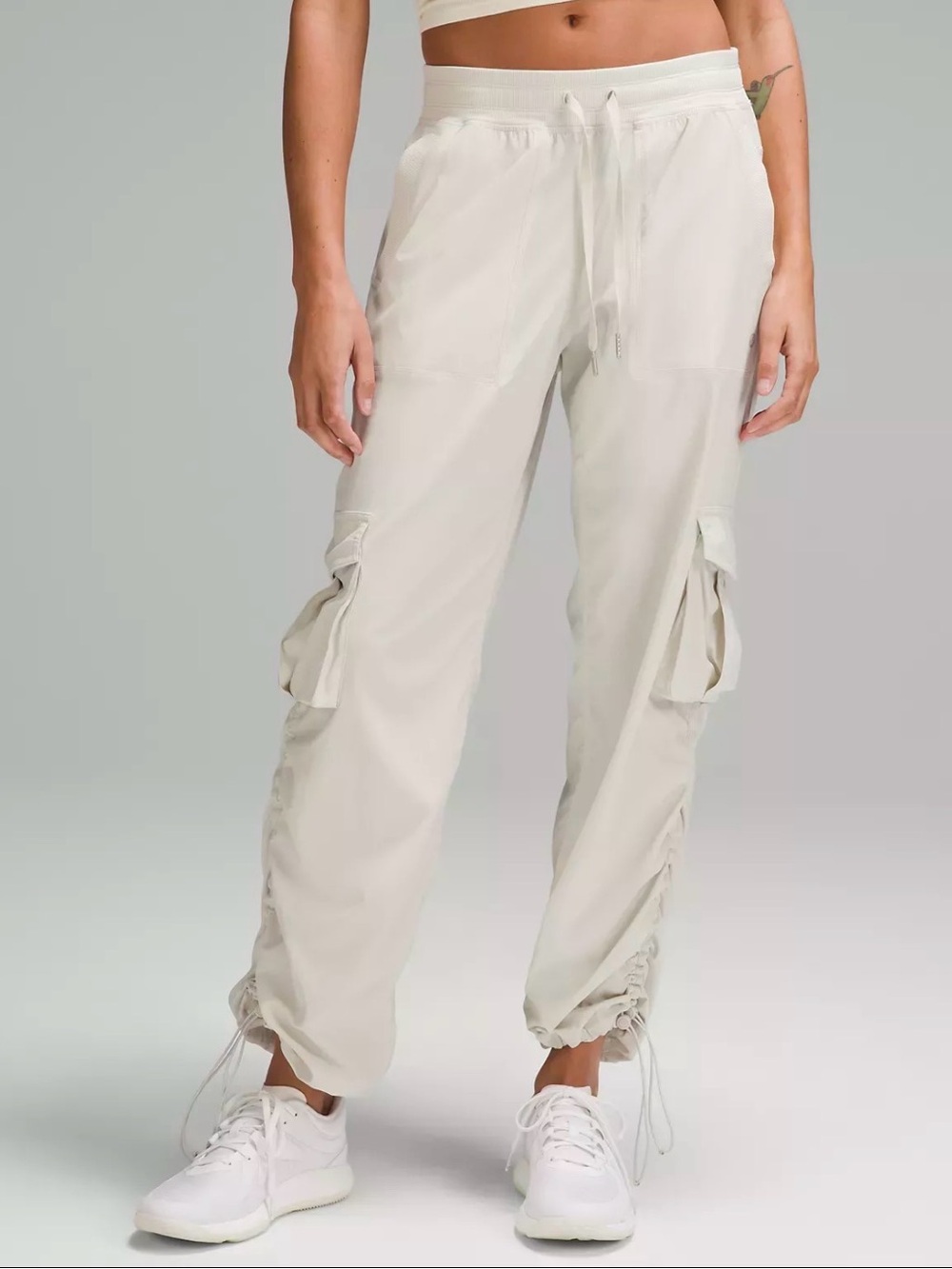 Lululemon Dance Studio Relaxed-Fit Mid-Rise Cargo Pant Light Ivory XS NWT
